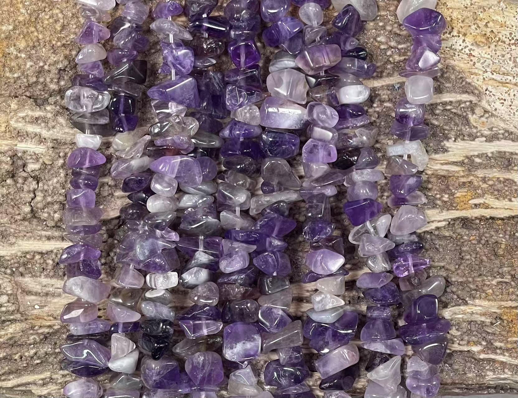 Amethyst 7-10mm Polished Chips-3