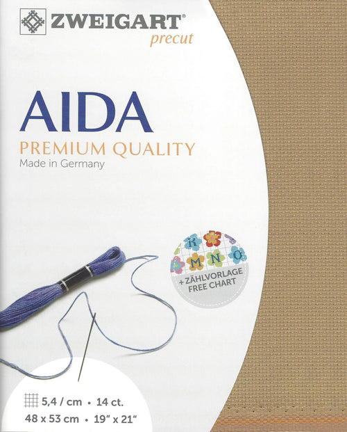 14-Count Dirty Precut Stern-Aida Cross Stitch Fabric by Zweigart 3706/300 - VintageVp