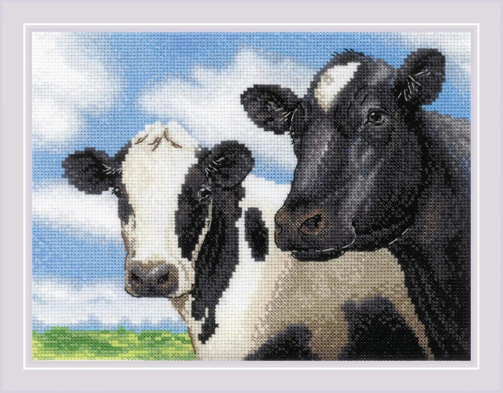 Cows Counted Cross Stitch Kit by Riolis R2237