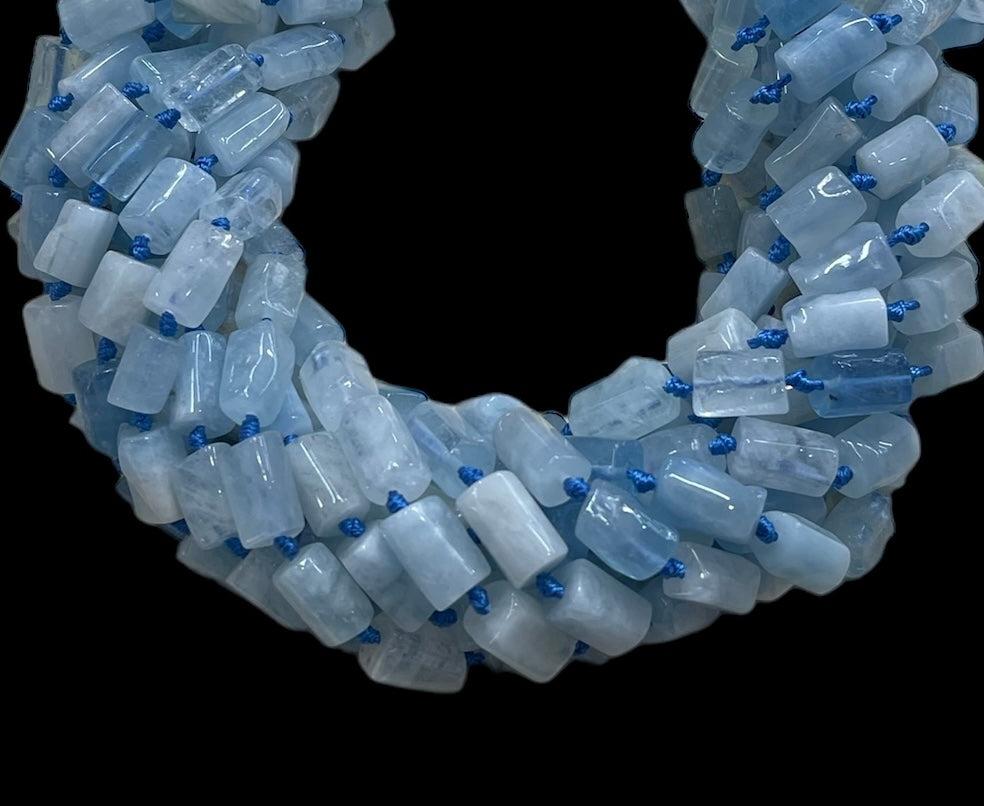 Aquamarine Cut Tubes - VintageVp