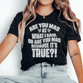 Are You Mad At What I Said Or Are You Mad Because It's True Tee - VintageVp