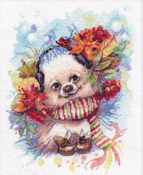 Autumn melody 1163 Counted Cross Stitch Kit - VintageVp