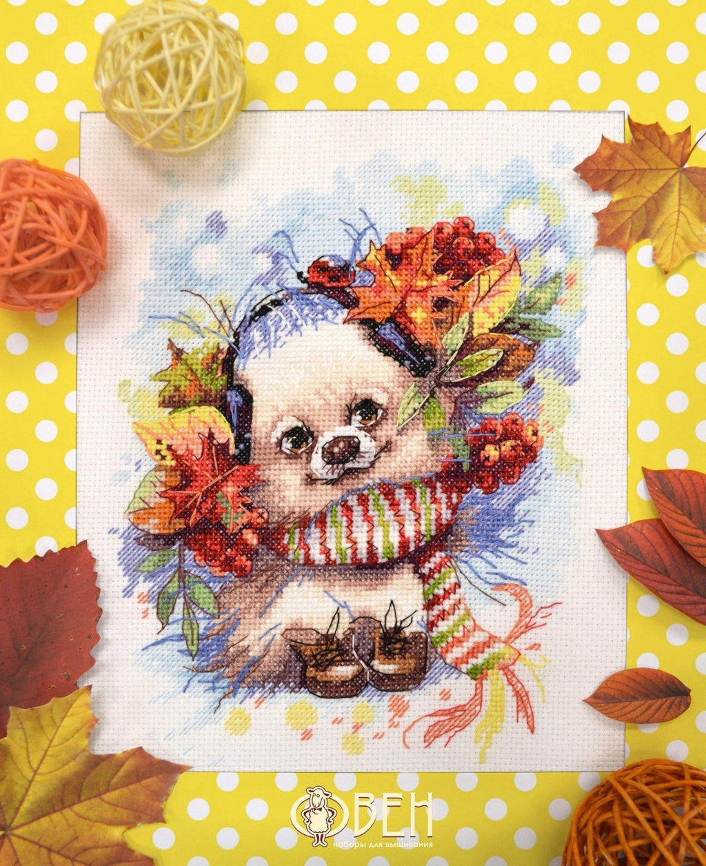 Autumn melody 1163 Counted Cross Stitch Kit - VintageVp