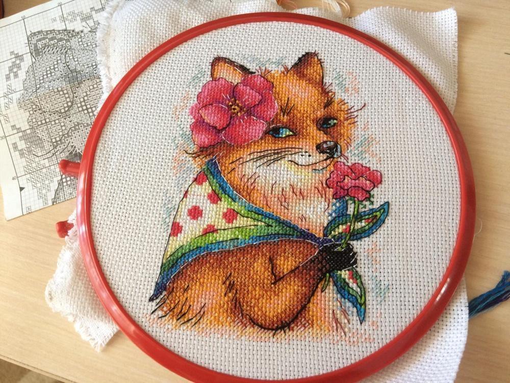 Beautiful Fox M-359 / SM-359 Counted Cross-Stitch Kit - VintageVp