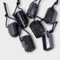 Black Tourmaline Rough Pendant (1pc) - VintageVp