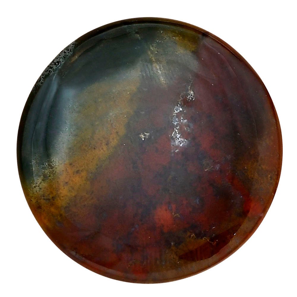Blood Stone 37.5x37.5x5 mm Round Gemstone LS02084-32 - VintageVp