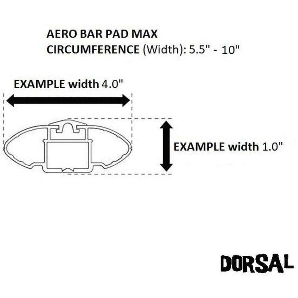 DORSAL Aero Roof Rack Pads - SunGuard (No Fade) for Wide Crossbars Thule Yakima Style - Set of 2 for Surfboards Kayaks SUP Snowboards Paddleboard - VintageVp