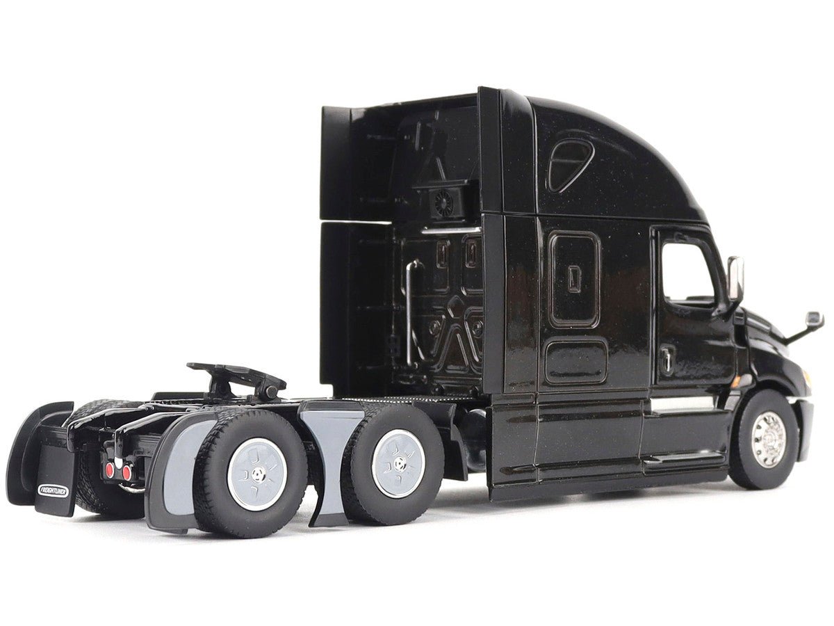 Freightliner New Cascadia Sleeper Cab Truck Tractor Black "Transport Series" 1/50 Diecast Model by Diecast Masters - VintageVp