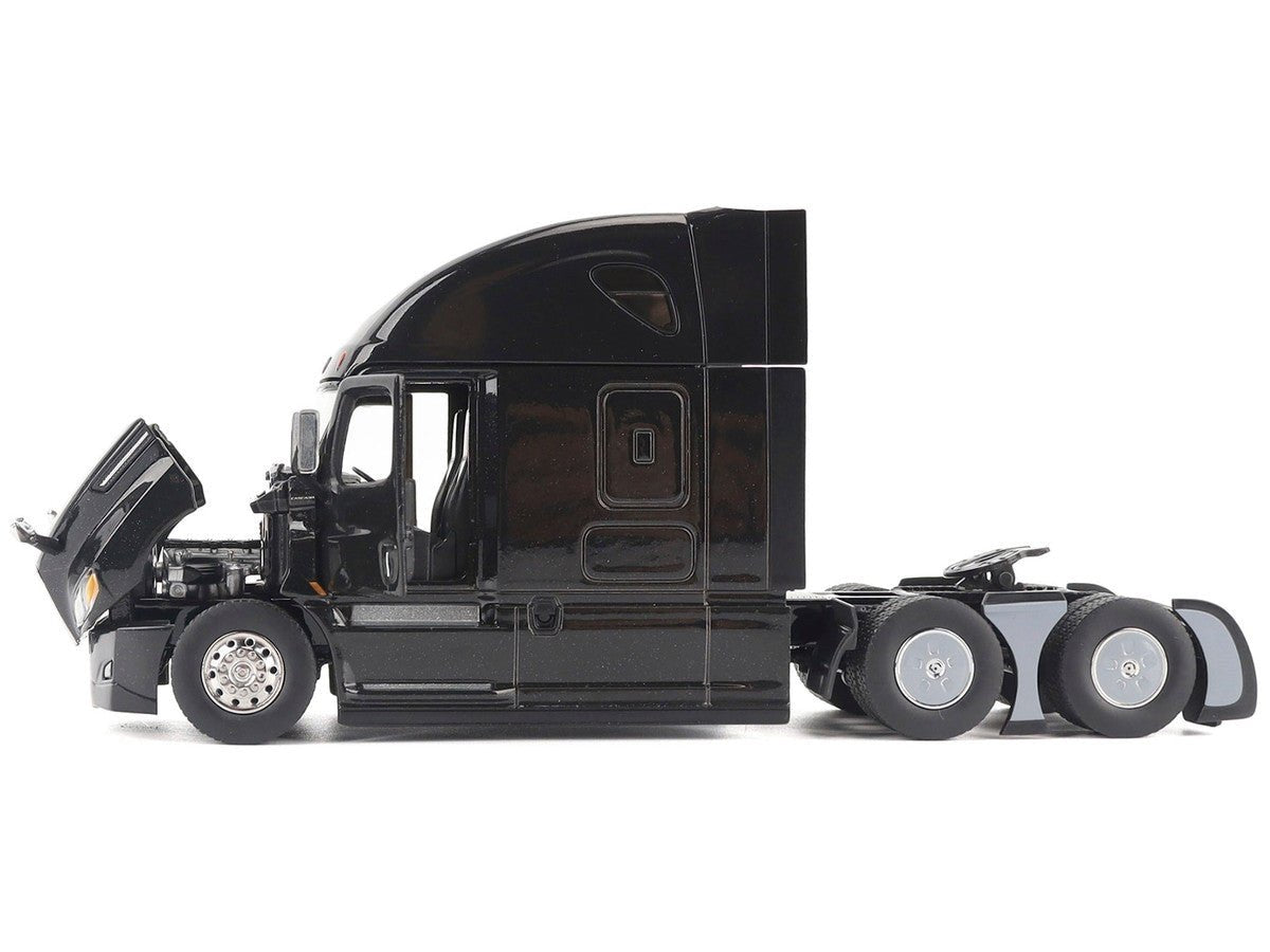 Freightliner New Cascadia Sleeper Cab Truck Tractor Black "Transport Series" 1/50 Diecast Model by Diecast Masters - VintageVp