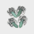 Green Aventurine Flying Dragon Point Pendant 34x50mm - VintageVp