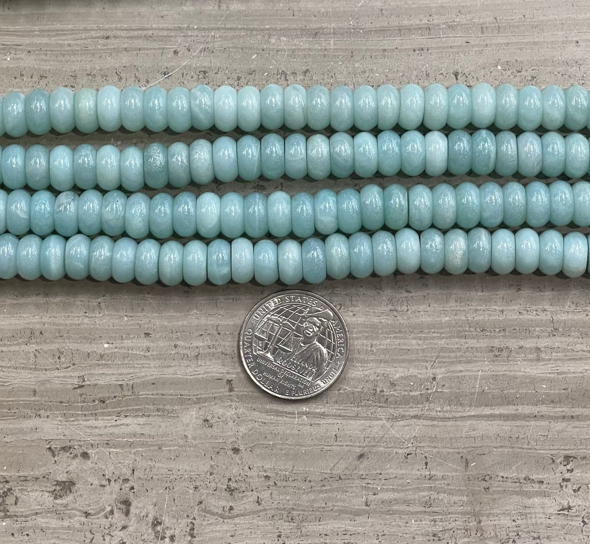 Amazonite Rondelle A Grade 10mm-3
