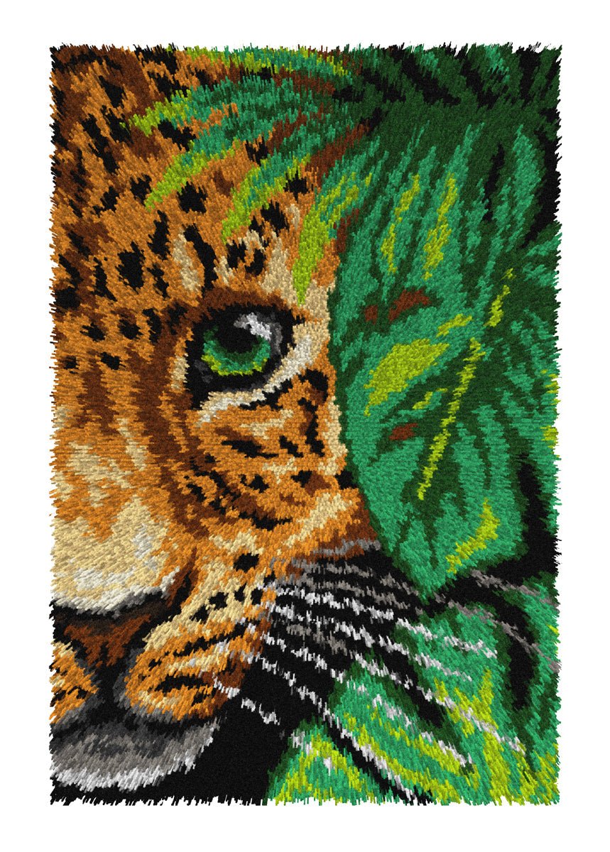 Latch hook rug kit "Leopard" 4246 - VintageVp