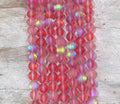 Matte Mermaid Glass Beads aka Mystic Aura Quartz, Round 6mm 8mm - VintageVp