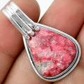 Natural Pink Thulite - Norway Pendant P-1664 SDP116759 - VintageVp