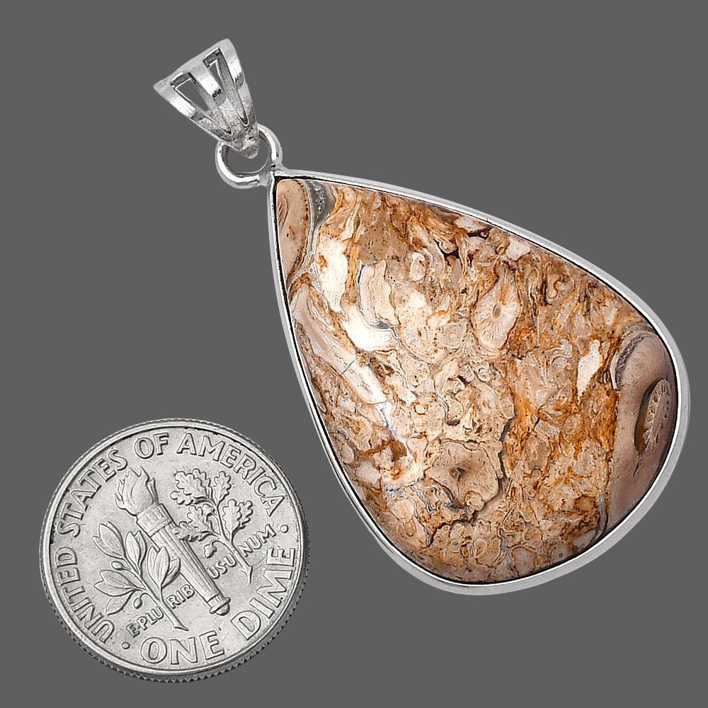 Natural Rock Calcy Pendant P-1001 SDP141946 - VintageVp