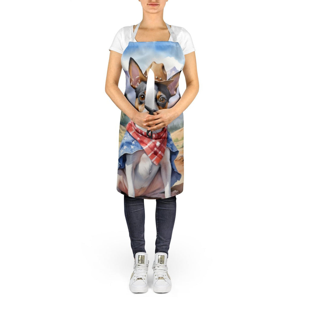 Rat Terrier Cowboy Welcome Apron - VintageVp