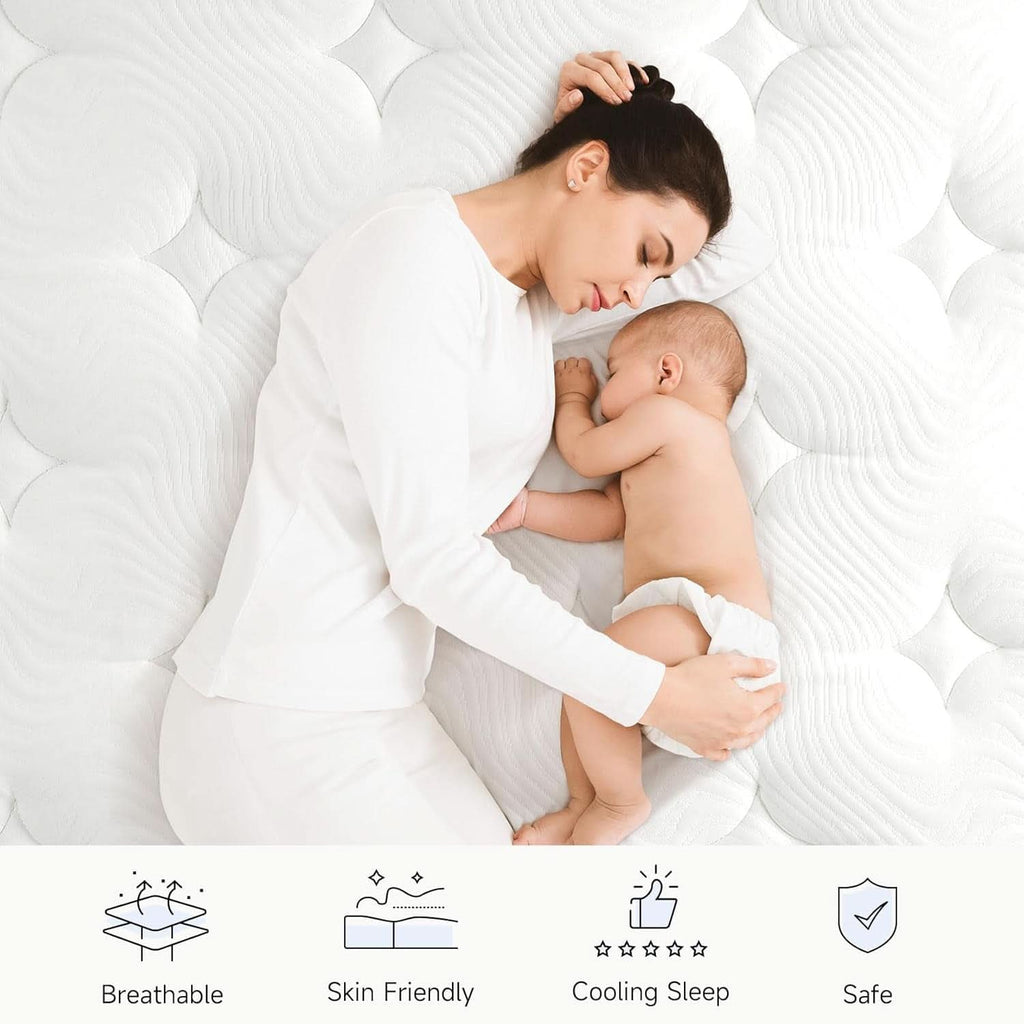 Twin XL 12Inch Hybrid Breathable MemoryFoam Pocket Springs Mattress - VintageVp