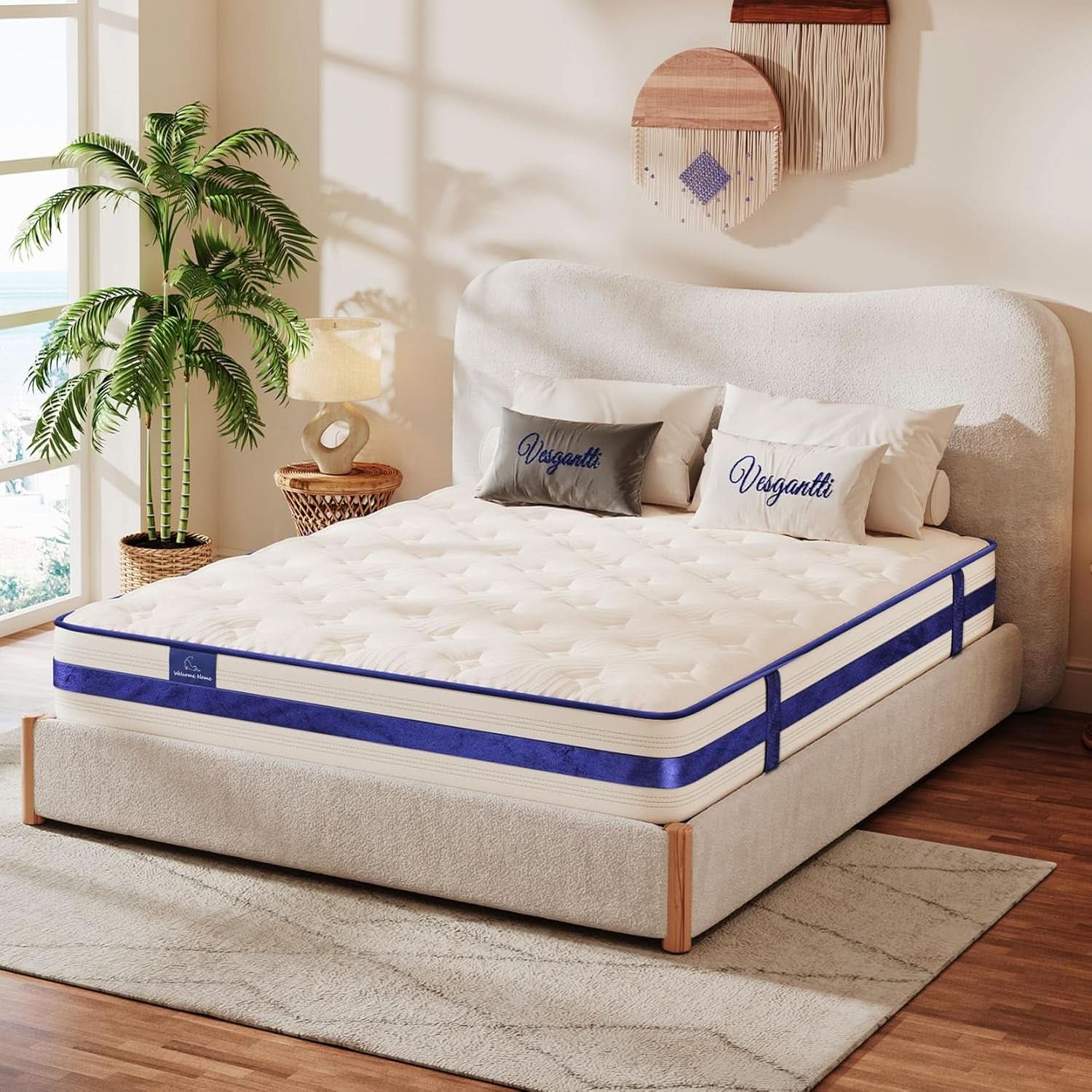 Twin XL 12Inch Hybrid Breathable MemoryFoam Pocket Springs Mattress - VintageVp