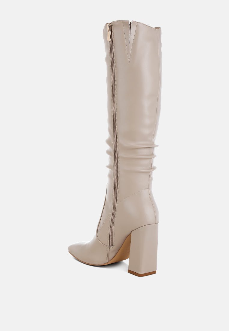 Yanir Slouchy Shaft Knee-High Boots - VintageVp