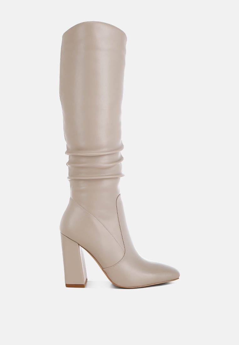 Yanir Slouchy Shaft Knee-High Boots - VintageVp
