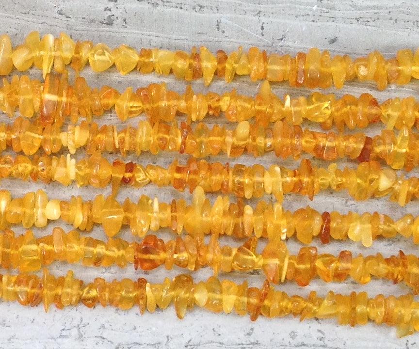 Yellow Amber 3-5mm Chips - VintageVp