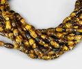 Yellow Tiger Eye Barrel 6x11mm - VintageVp